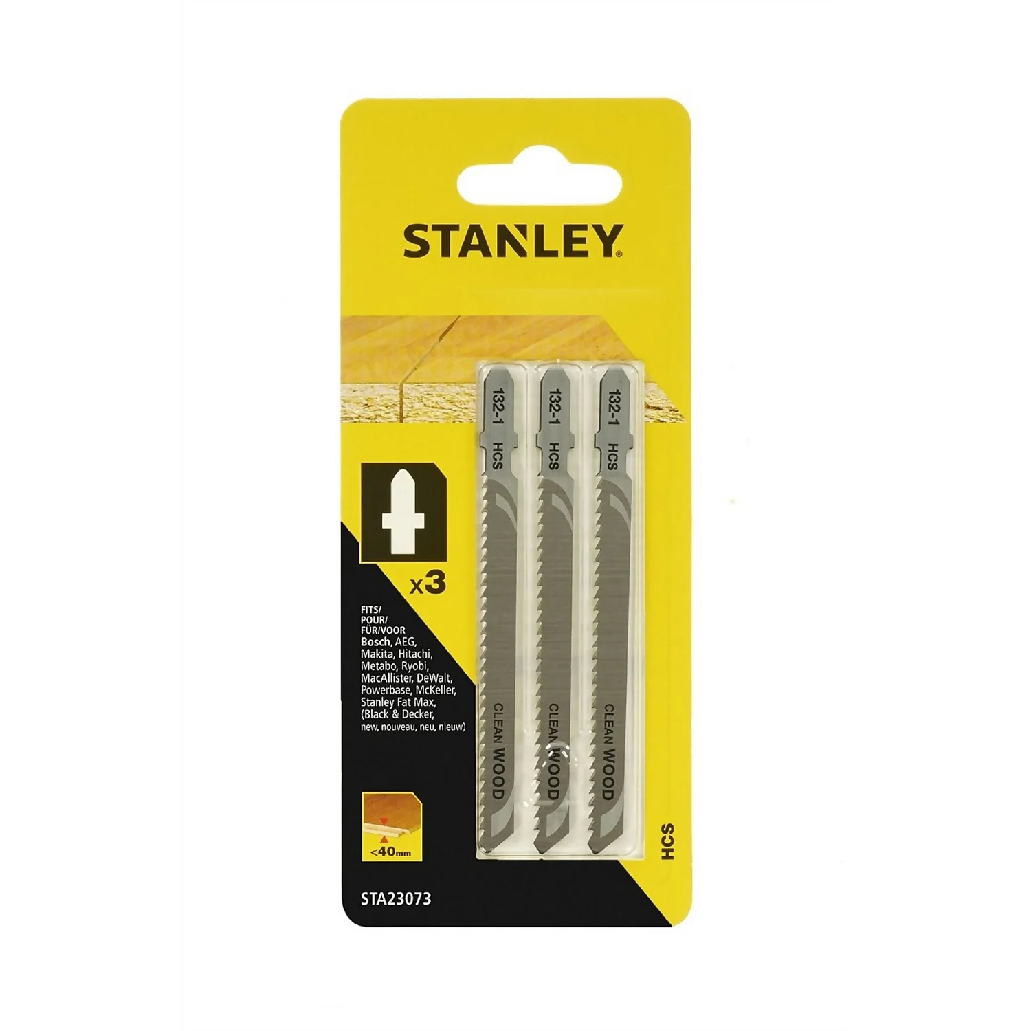 Stanley Jigsaw Blade (Down Cutting) - STA23073-XJ 3 Stanley Jigsaw Blade (Down Cutting) - STA23073-XJ