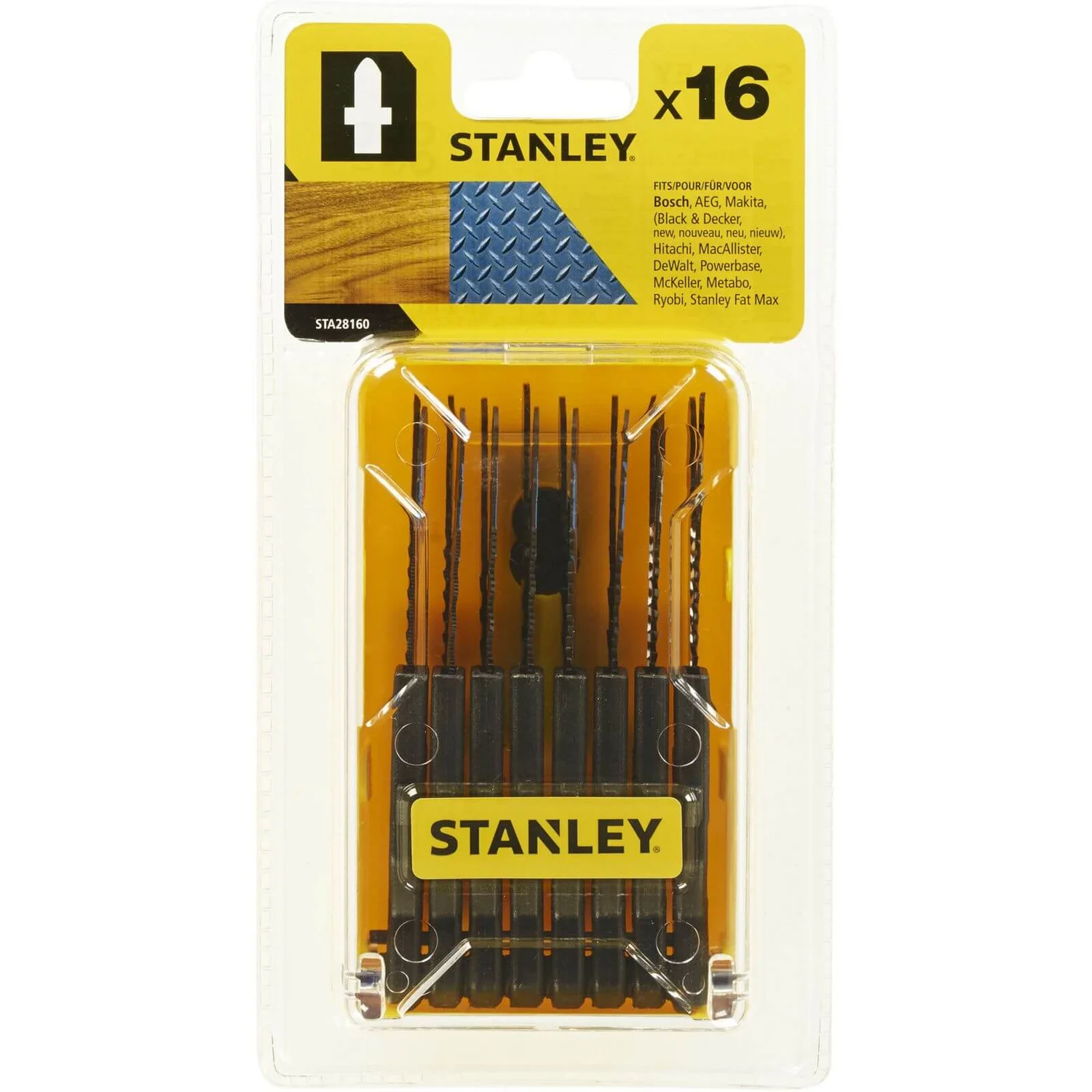 Stanley 16 Pc Jigsaw Blade Set - STA28160-XJ 3 Stanley 16 Pc Jigsaw Blade Set - STA28160-XJ