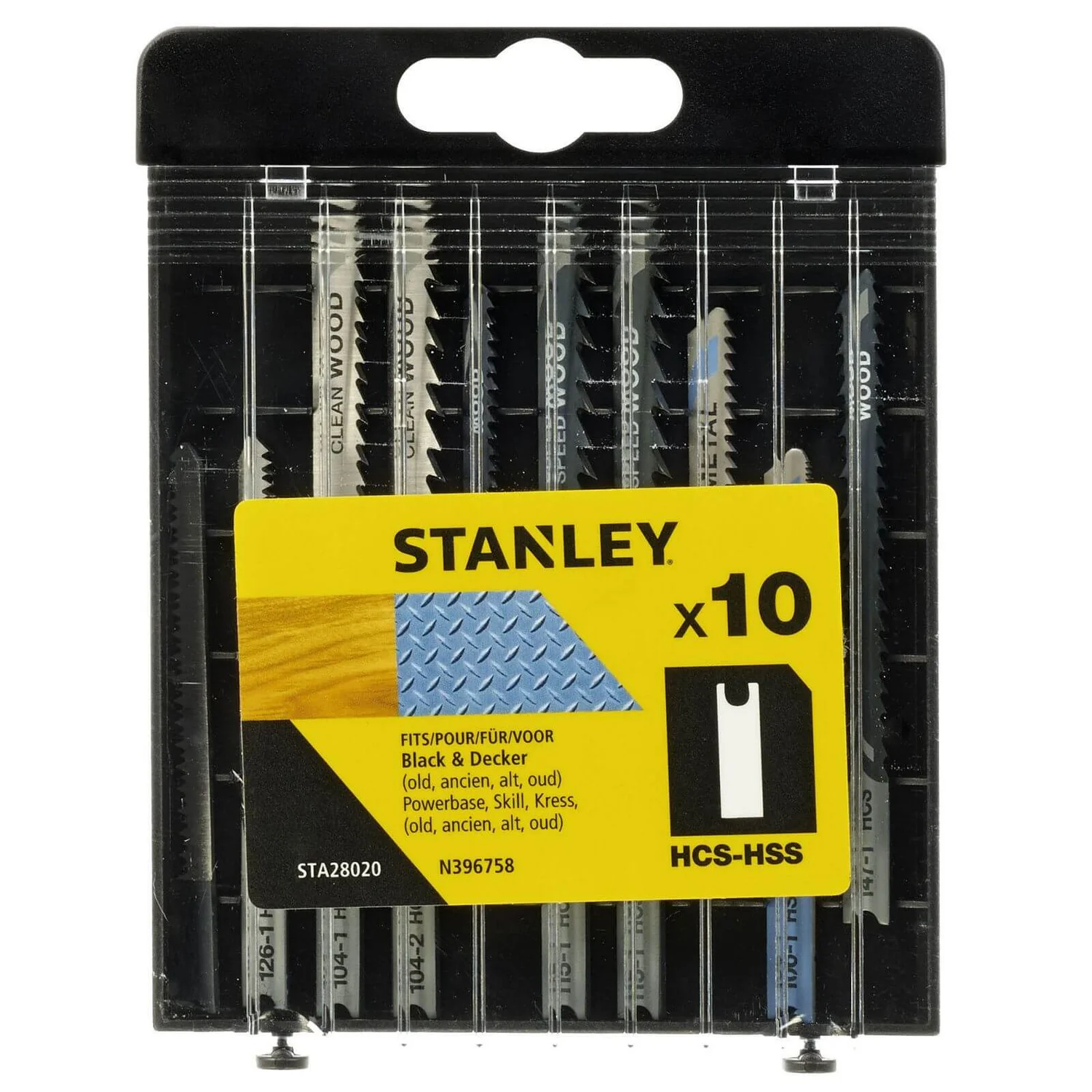 Stanley 10Pc Mixed Jigsaw Blades U - STA28020-XJ 3 Stanley 10Pc Mixed Jigsaw Blades U - STA28020-XJ