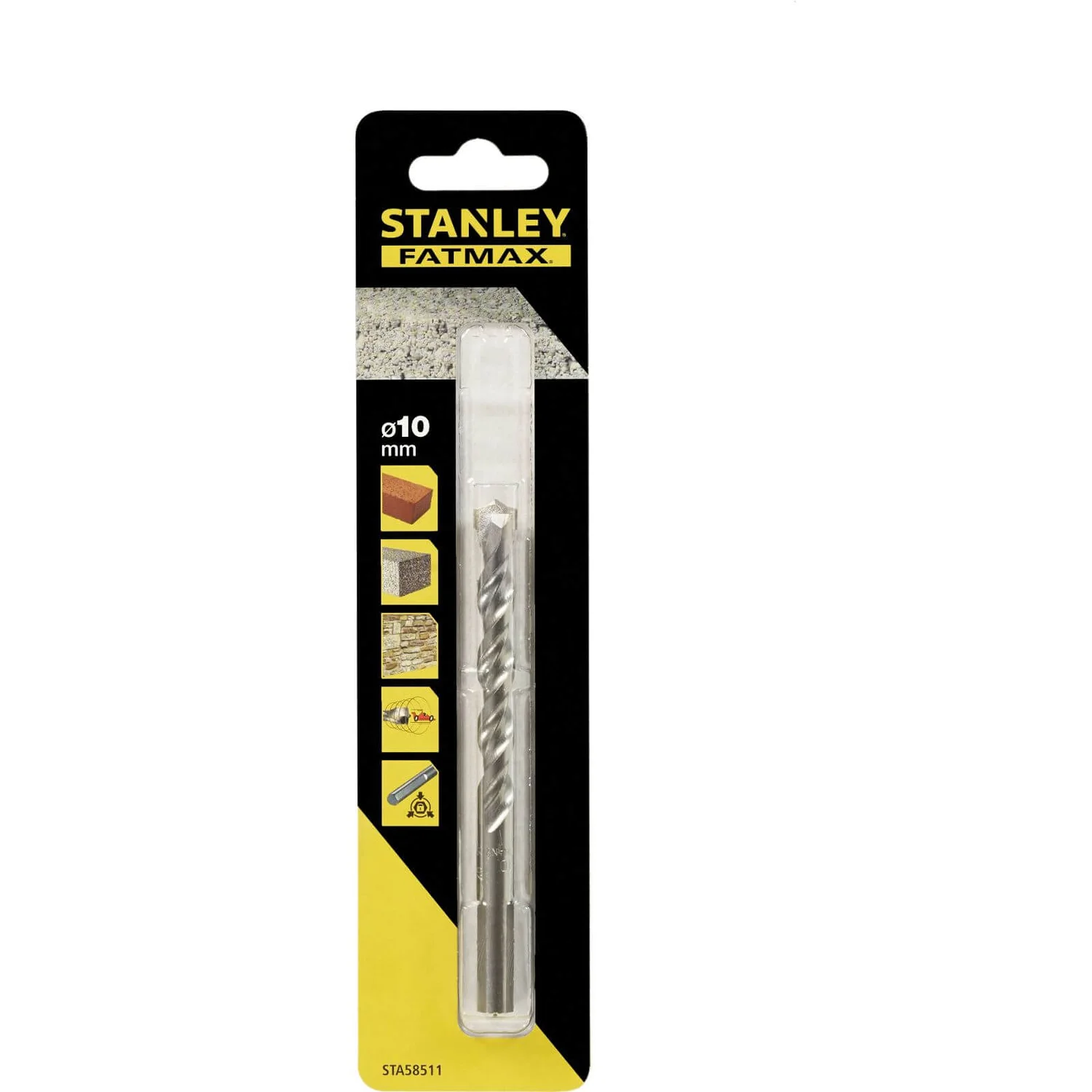 Stanley Fatmax Masonry Drill Bit 10 X 120mm - STA58511-QZ 3 Stanley Fatmax Masonry Drill Bit 10 X 120mm - STA58511-QZ