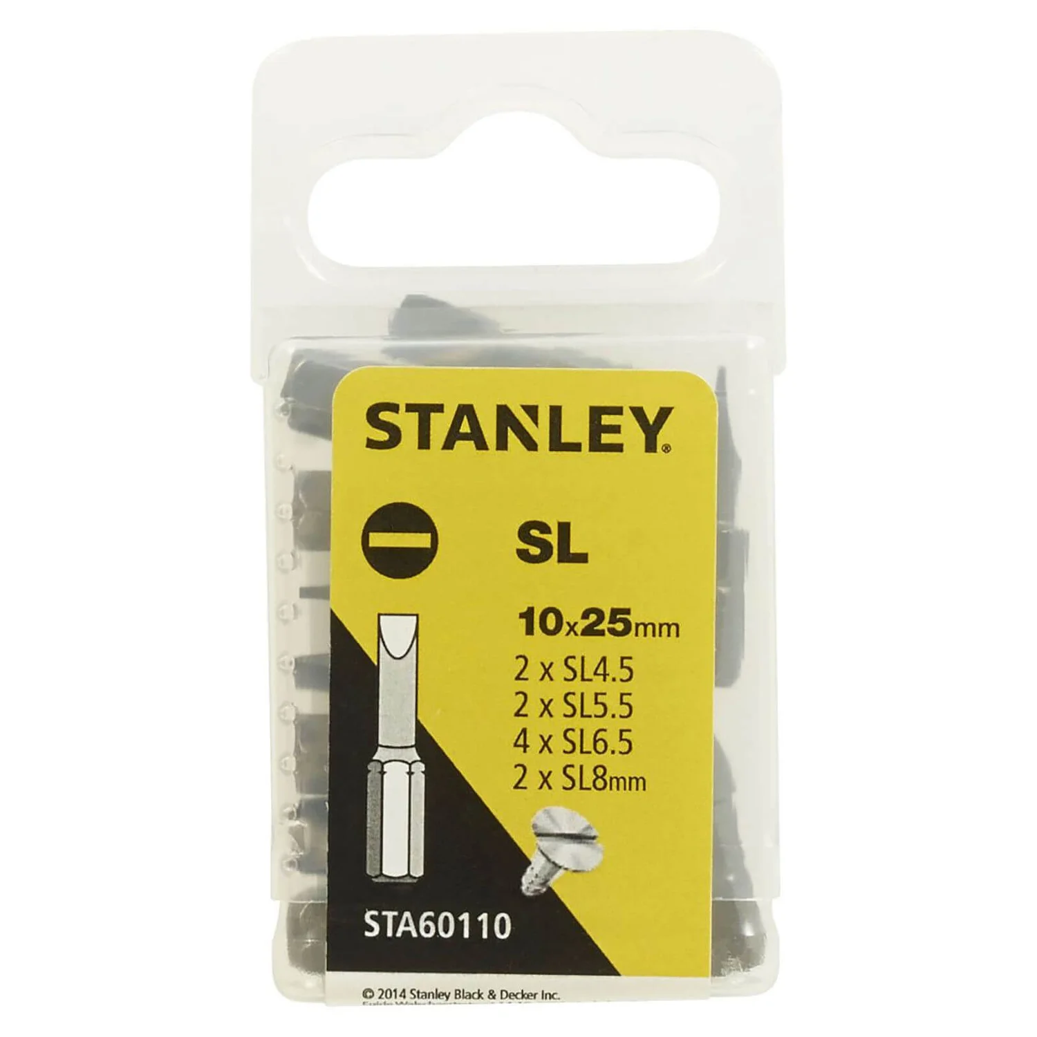 Stanley Fatmax 10pc 25mm Slotted Screwdriver Driver Bits - STA60110-XJ 3 Stanley Fatmax 10pc 25mm Slotted Screwdriver Driver Bits - STA60110-XJ