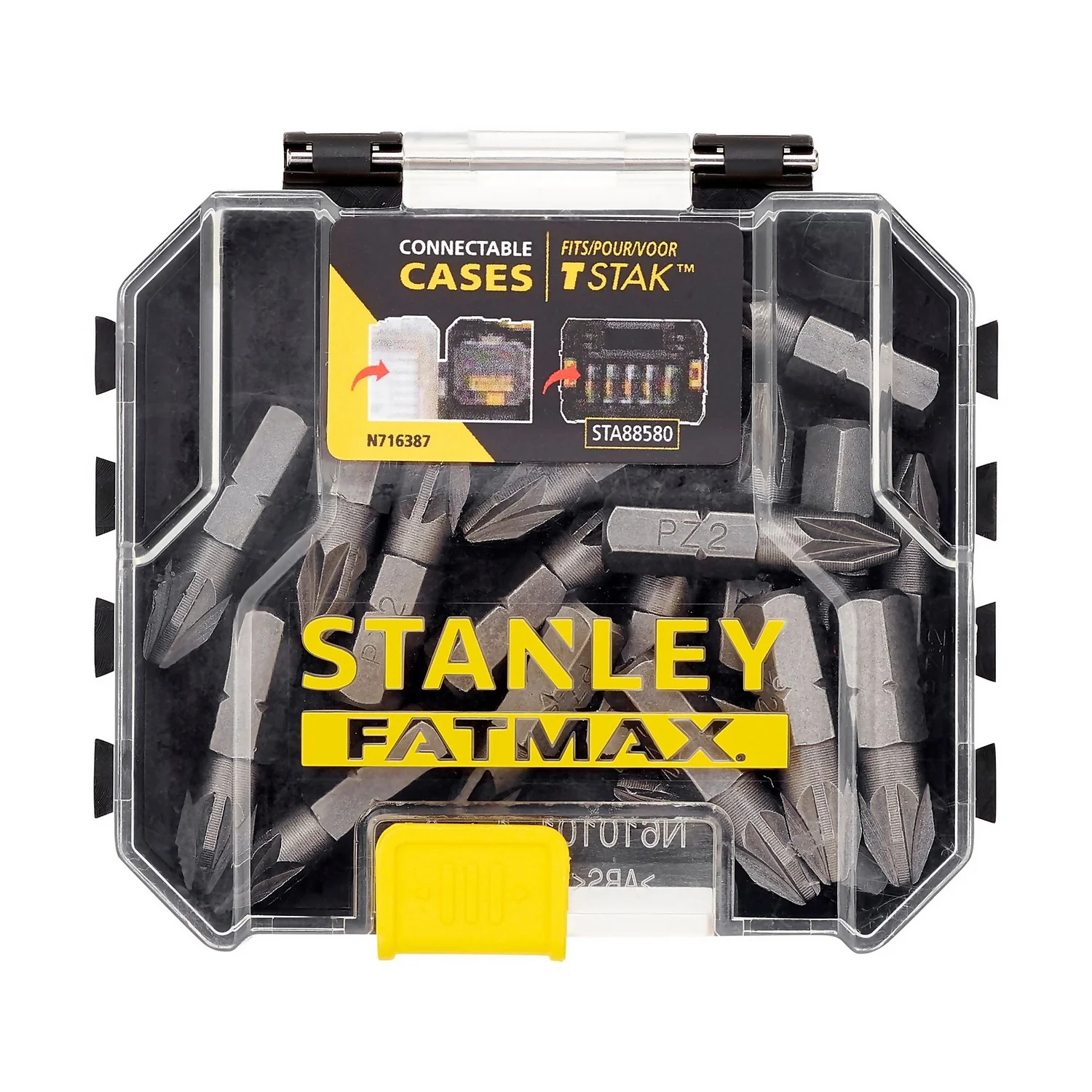 Stanley Fatmax 20x Pz2 25mm Tic-Tac Screwdriver Bit Box - STA60041-XJ 3 Stanley Fatmax 20x Pz2 25mm Tic-Tac Screwdriver Bit Box - STA60041-XJ