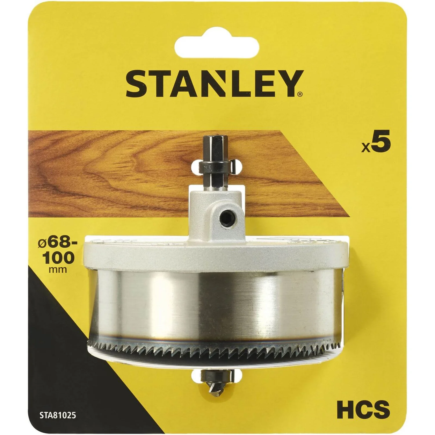 Stanley Holesaw Set 5Pc (68-100mm) - STA81025-XJ 3 Stanley Holesaw Set 5Pc (68-100mm) - STA81025-XJ