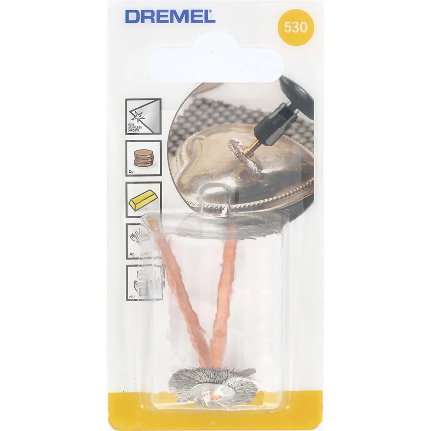 Dremel Stainless Steel Brush 19mm 2 Pack 4 Dremel Stainless Steel Brush 19mm 2 Pack - Image 2
