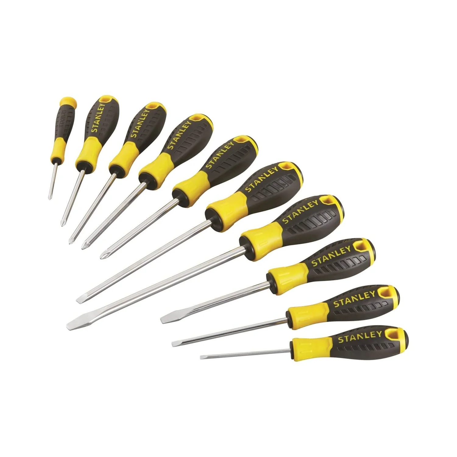 Stanley 10-Piece Essential Screwdriver Set 4 Stanley 10-Piece Essential Screwdriver Set - Image 2