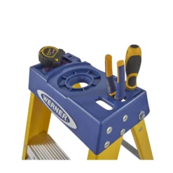 Werner Fibreglass Step Ladder - 8 Tread -Stanley Shop 12824218 6204833198715179