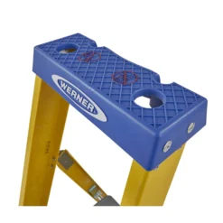 Werner Fibreglass Platform Step Ladder - 12 Tread -Stanley Shop 12824249 2094833199834722