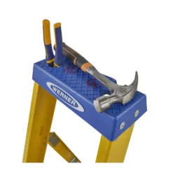 Werner Fibreglass Platform Step Ladder - 12 Tread -Stanley Shop 12824249 3224833199988727