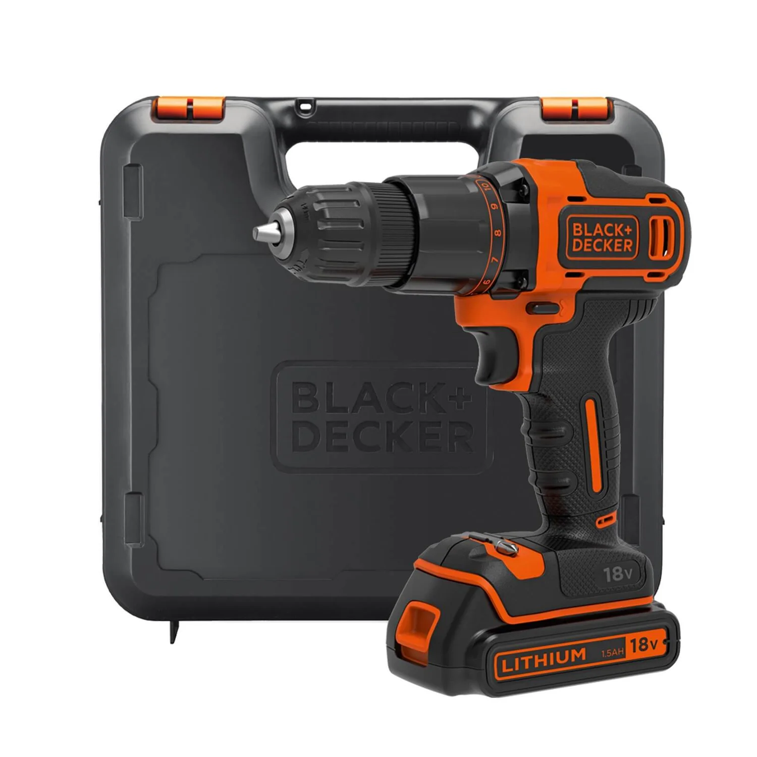 Black & Decker BLACK+DECKER 2 Speed 18V Cordless Combi Drill With Kit Box (BCD700S1K-GB) 3 Black & Decker BLACK+DECKER 2 Speed 18V Cordless Combi Drill With Kit Box (BCD700S1K-GB)