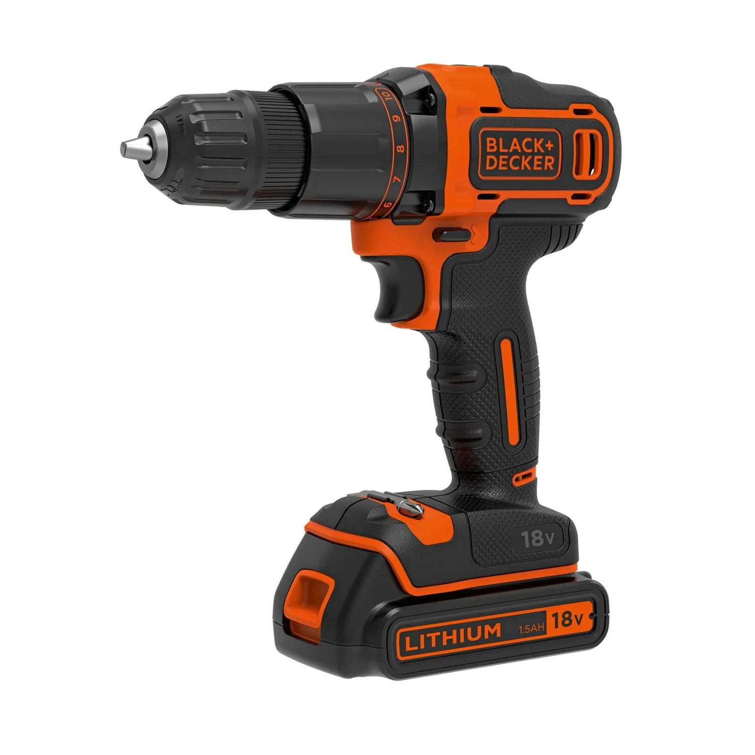 Black & Decker BLACK+DECKER 2 Speed 18V Cordless Combi Drill With Kit Box (BCD700S1K-GB) 4 Black & Decker BLACK+DECKER 2 Speed 18V Cordless Combi Drill With Kit Box (BCD700S1K-GB) - Image 2