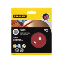 STANLEY - 5x 120g Quick Fit Random Orbital Sanding Discs 115mm -Stanley Shop 12827801 1864833222409488