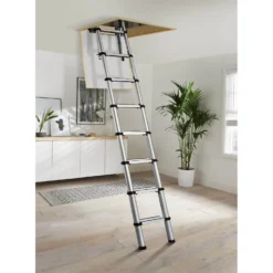 None Telescopic Loft Ladder 2.6m -Stanley Shop 12829286 1634832979375522