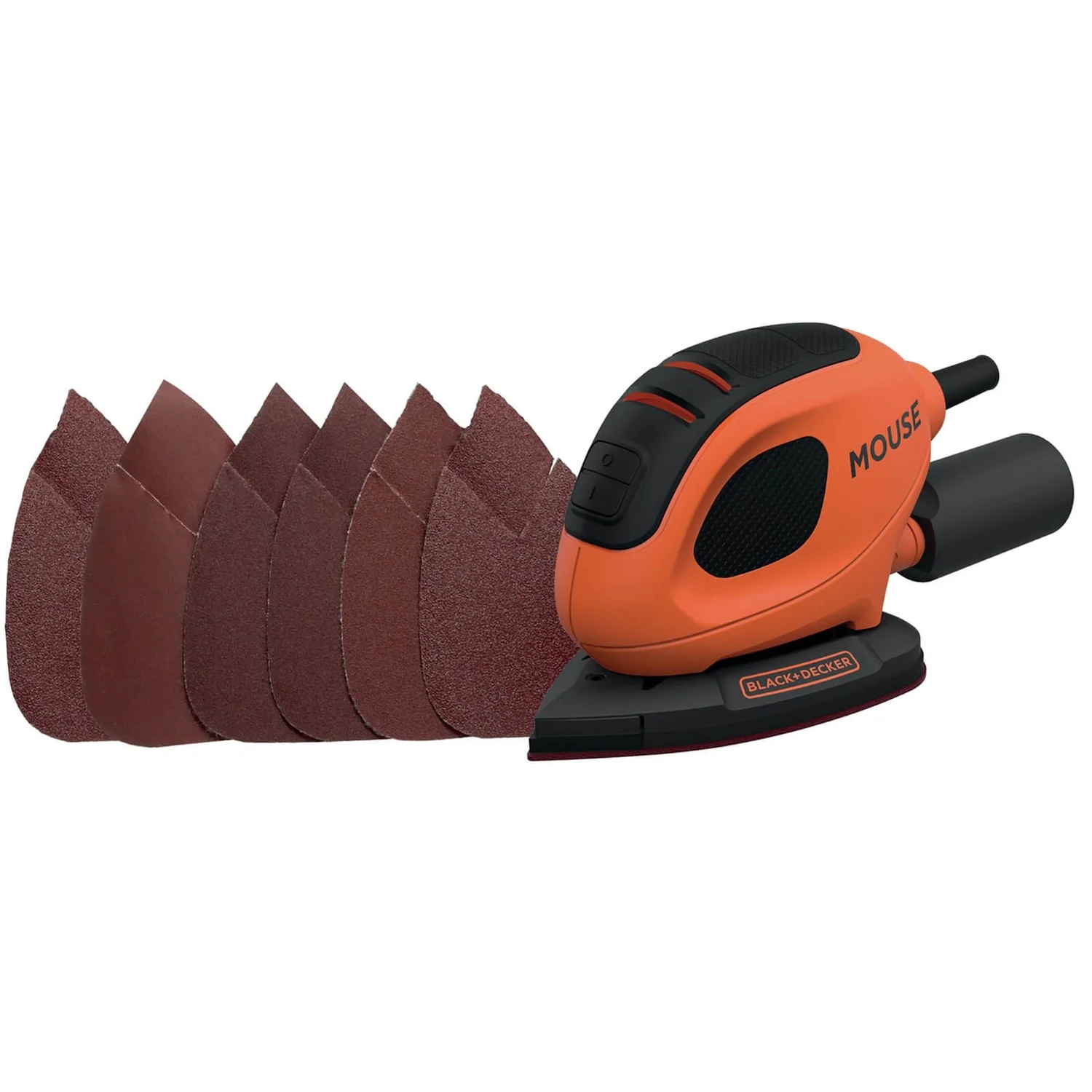 Black & Decker BLACK+DECKER 55W Corded Detail Mouse Sander With 6x Sanding Sheets (BEW230-GB) 4 Black & Decker BLACK+DECKER 55W Corded Detail Mouse Sander With 6x Sanding Sheets (BEW230-GB) - Image 2