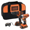 Black & Decker BLACK+DECKER 18V Cordless Combi Drill And Impact Driver (BCK25S2S-GB) -Stanley Shop 12829819 2074845588397848