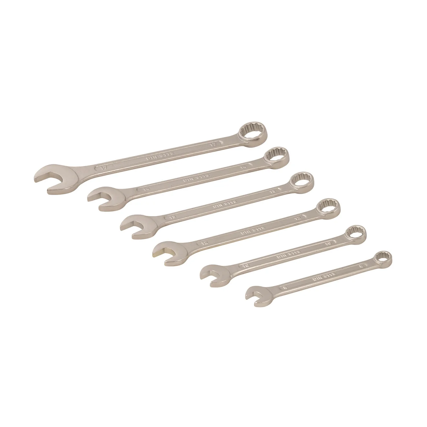 Silverline 6 Piece Combination Spanner Set - 8-17mm 4 Silverline 6 Piece Combination Spanner Set - 8-17mm - Image 2