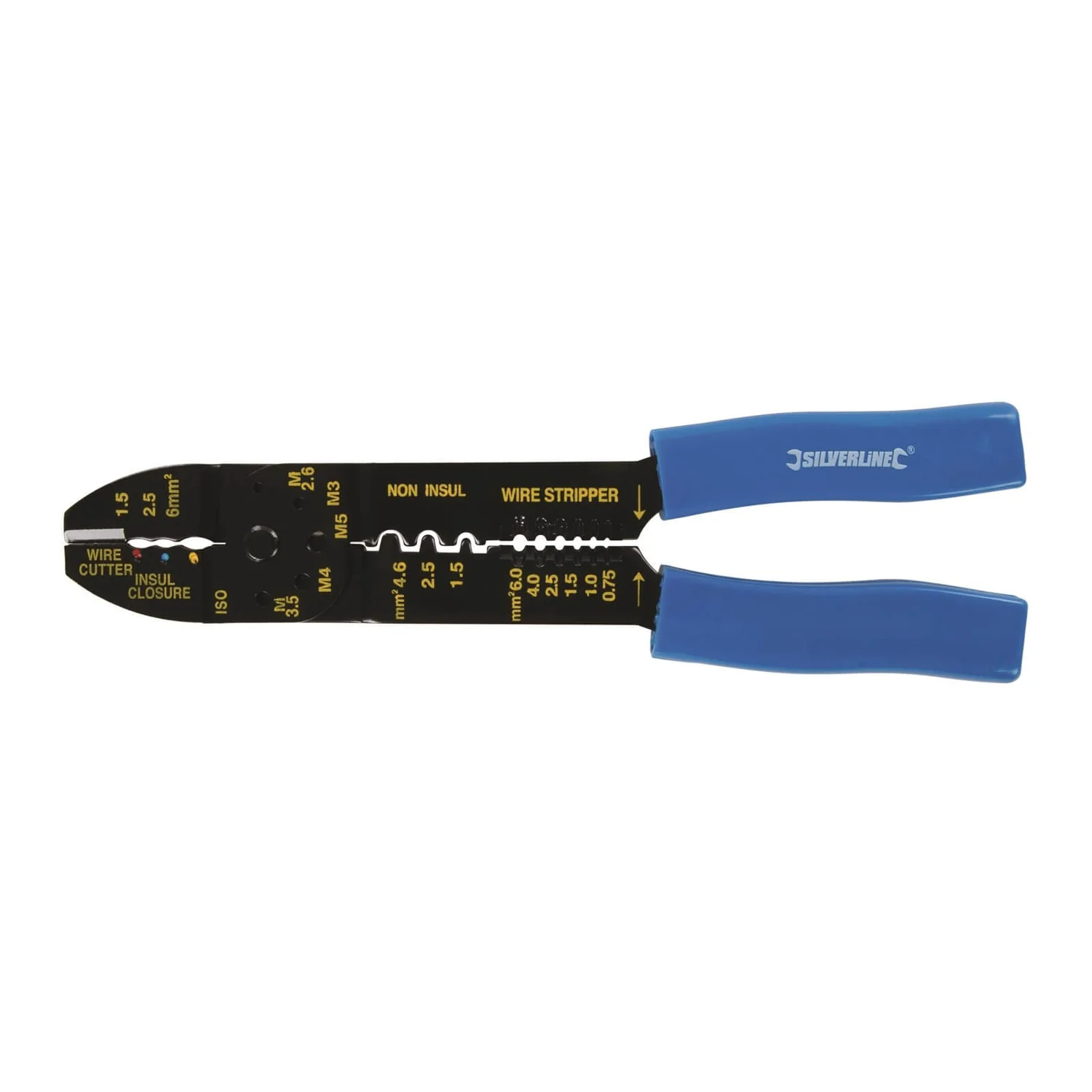 Silverline Crimping & Stripping Pliers - 230mm 4 Silverline Crimping & Stripping Pliers - 230mm - Image 2