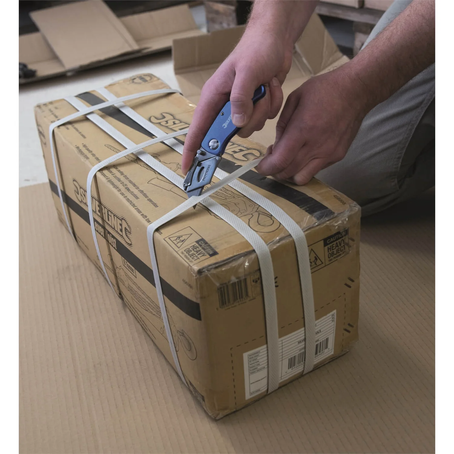 Silverline Lock Knife & 10 Blades - 90mm 4 Silverline Lock Knife & 10 Blades - 90mm - Image 2