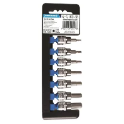 Silverline 7 Piece Hex Bit Set 3/8 Drive Hex 3-10mm