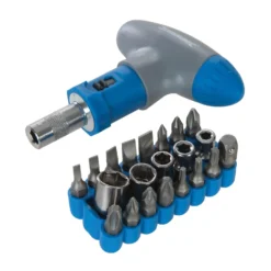 Silverline 22 Piece T-Handle Ratchet Screwdriver -Stanley Shop 12830631 2874832983049169