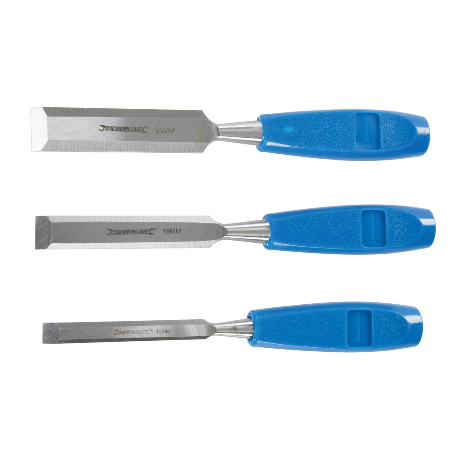 Silverline 3 Piece Wood Chisel Set 4 Silverline 3 Piece Wood Chisel Set - Image 2