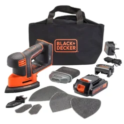 Black & Decker BLACK+DECKER 18V Cordless Detail Mouse Sander (BDCDS18-GB) -Stanley Shop 12838410 7474832986945011
