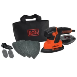 Black & Decker BLACK+DECKER 120W Corded Detail Mouse Sander With 6x Accessories And Storage Bag (KA2000-GB) -Stanley Shop 12838539 1484832961445749