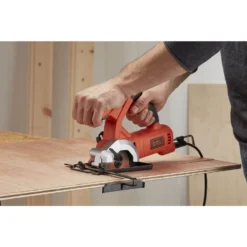 Black & Decker BLACK+DECKER Mini 400W Corded Circular Saw With Blades And Kit Box (BES510K-GB) -Stanley Shop 12838556 8124832963066910
