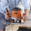 Black & Decker BLACK+DECKER 6.35mm 1200W Corded Plunge Router With Accessories (KW1200EKA-GB)