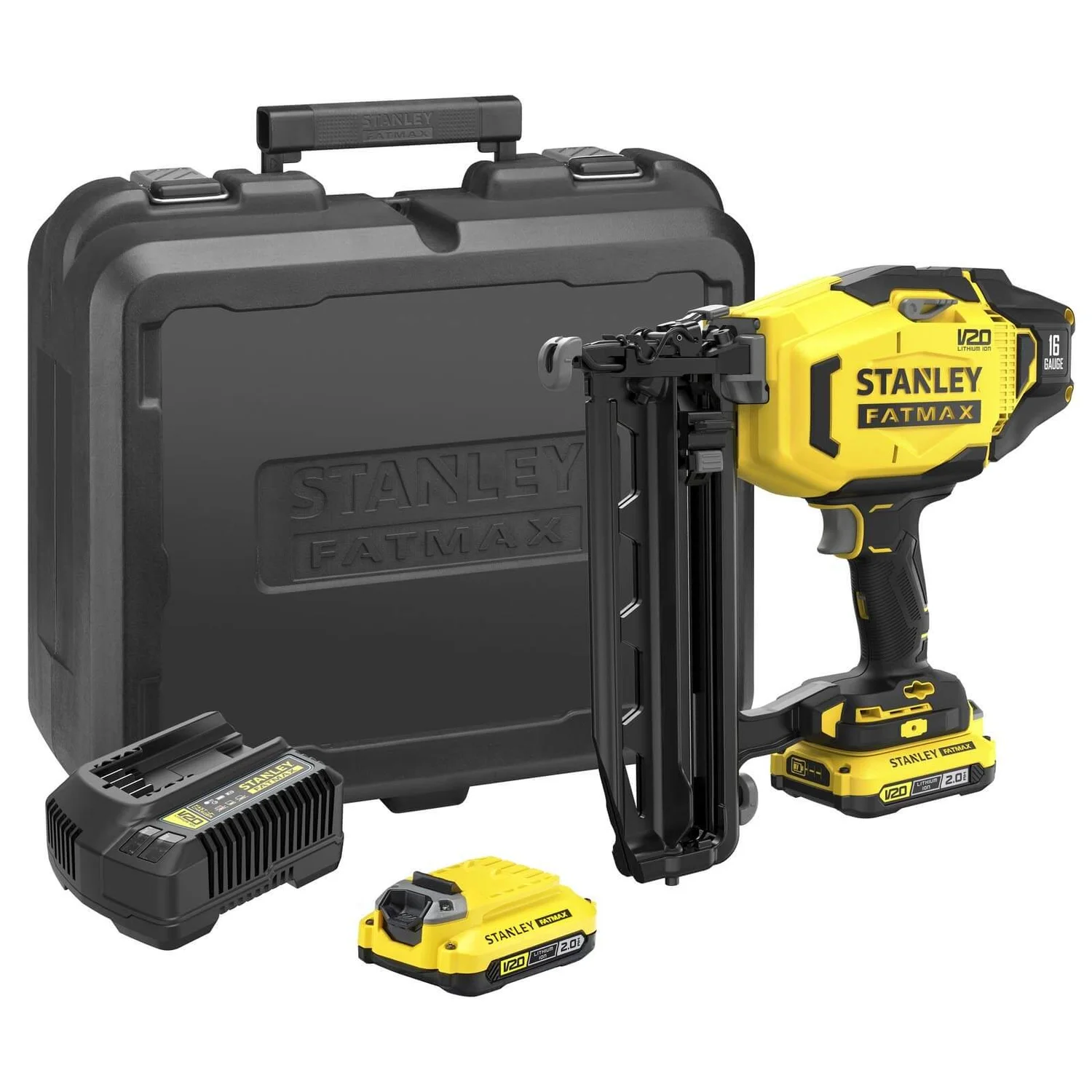 STANLEY FATMAX V20 18V Cordless Nail Gun With 2 Batteries And Kit Box (SFMCN616D2K-GB) 5 STANLEY FATMAX V20 18V Cordless Nail Gun With 2 Batteries And Kit Box (SFMCN616D2K-GB) - Image 3