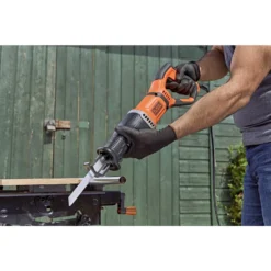 Black & Decker BLACK+DECKER 750W Corded Reciprocating Saw With Branch Holder And Blades (BES301-GB) -Stanley Shop 12838915 3144831603459830