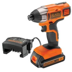 Black & Decker BLACK+DECKER 18V Cordless Impact Driver With Battery And Charger (BDCIM18C1-GB) -Stanley Shop 12839062 1504866673800504
