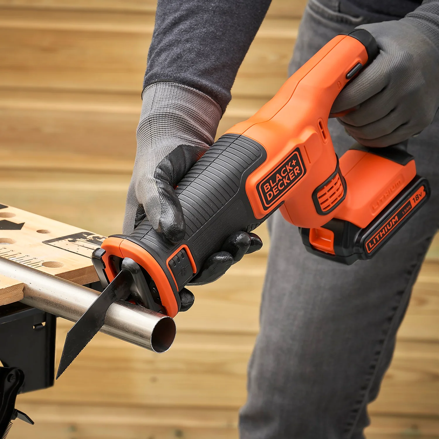 Black & Decker BLACK+DECKER 18V Cordless Reciprocating Saw With Blade (BDCR18C1-GB) 10 Black & Decker BLACK+DECKER 18V Cordless Reciprocating Saw With Blade (BDCR18C1-GB) - Image 8