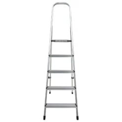 Rhino Lightweight Aluminium Step Ladder - 5 Tread -Stanley Shop 12889758 5724860593161938