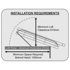 Rhino 3 Section Loft Ladder With Handrail -Stanley Shop 12889946 2074860593703102