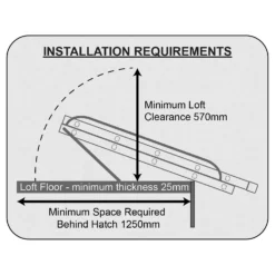 Rhino 2 Section Loft Ladder With Handrail -Stanley Shop 12889948 1854860593478480