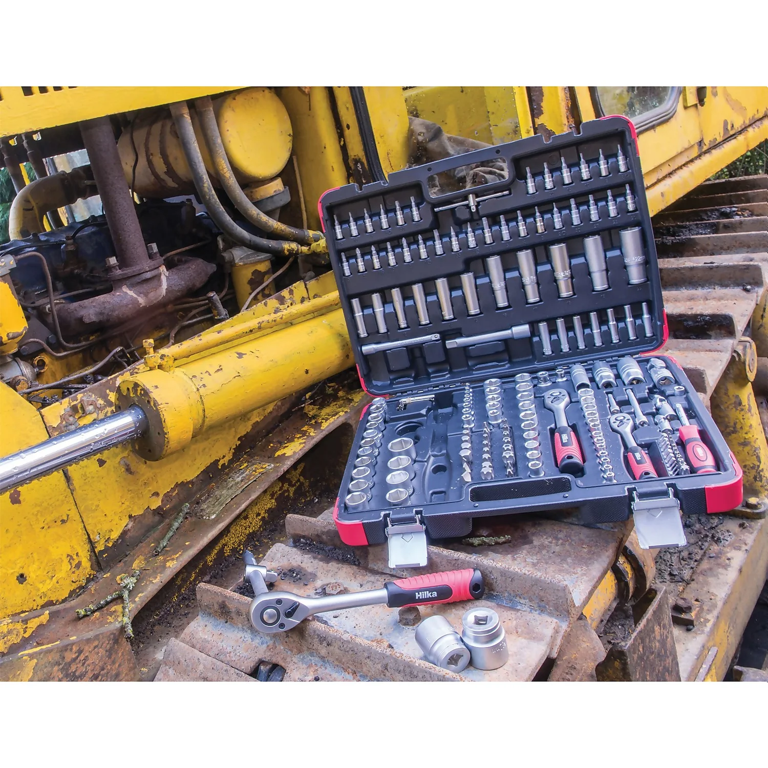 Hilka 171 Piece 1/4", 3/8" & 1/2" Drive Socket Set 6 Hilka 171 Piece 1/4", 3/8" & 1/2" Drive Socket Set - Image 4