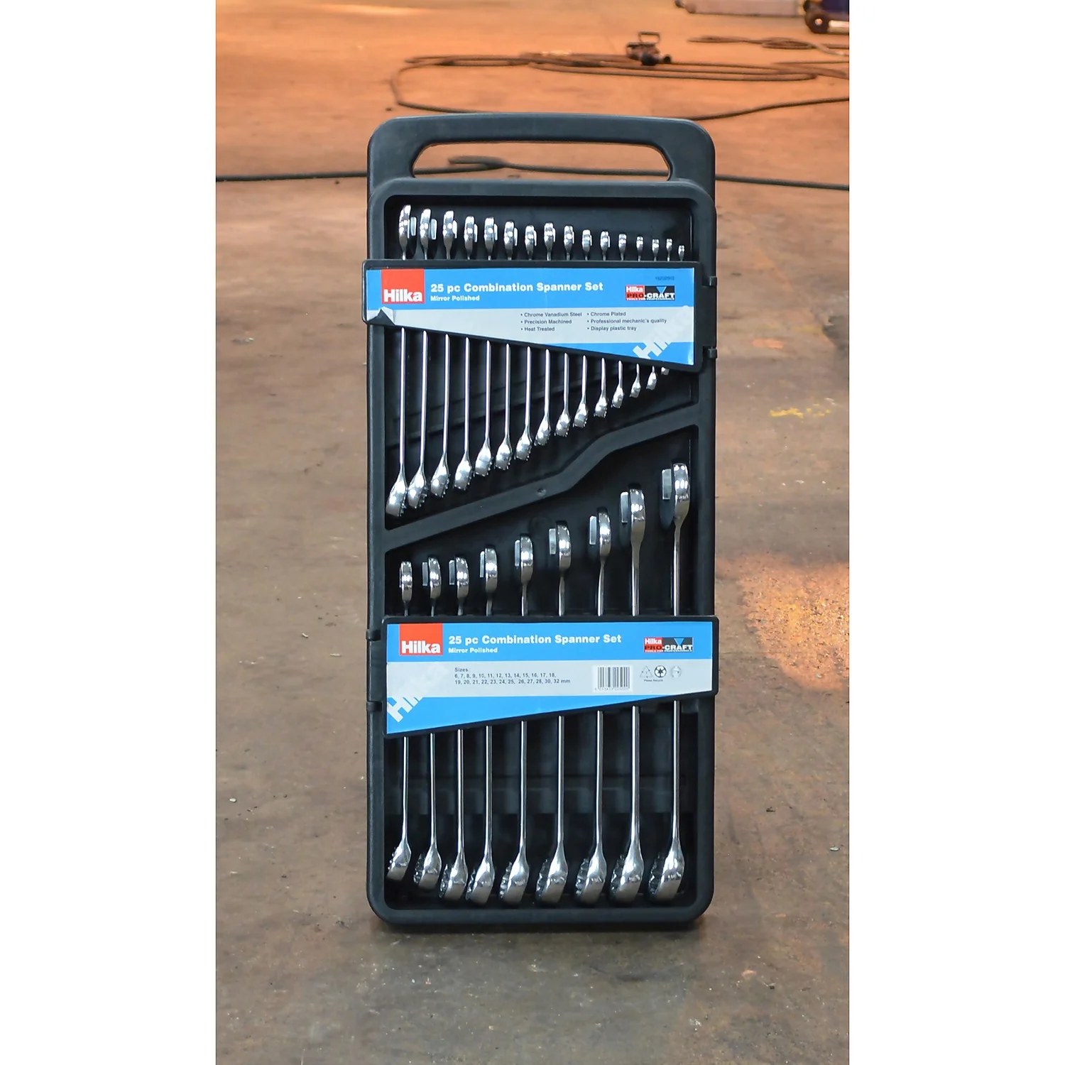 Hilka 25 Piece Combination Spanner Set - Metric 4 Hilka 25 Piece Combination Spanner Set - Metric - Image 2