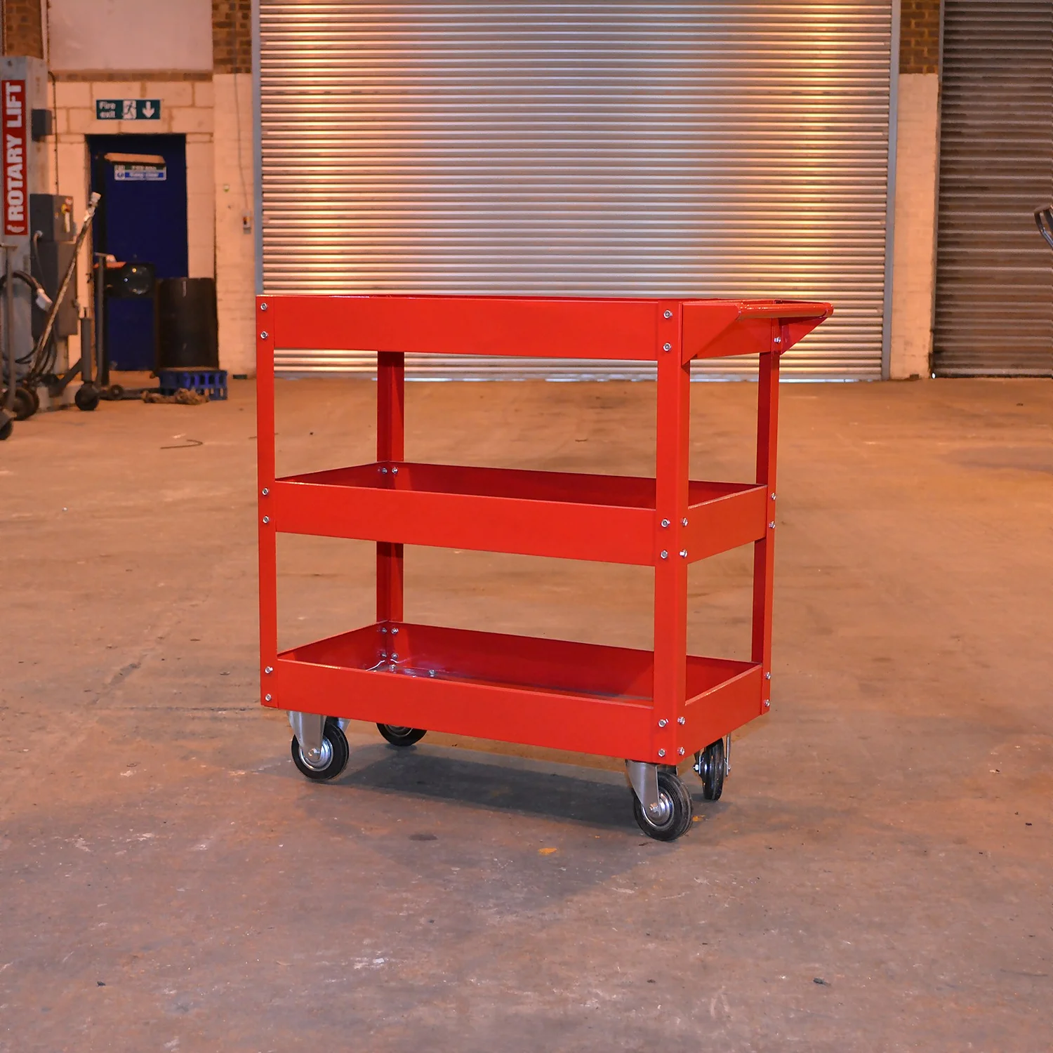 Hilka 3 Tier Service Cart Garage Tool Trolley 4 Hilka 3 Tier Service Cart Garage Tool Trolley - Image 2
