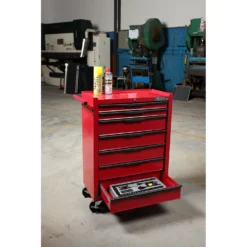 Hilka Heavy Duty 7 Drawer Tool Storage Trolley With Ball Bearing Slides -Stanley Shop 12892531 9974864780097985