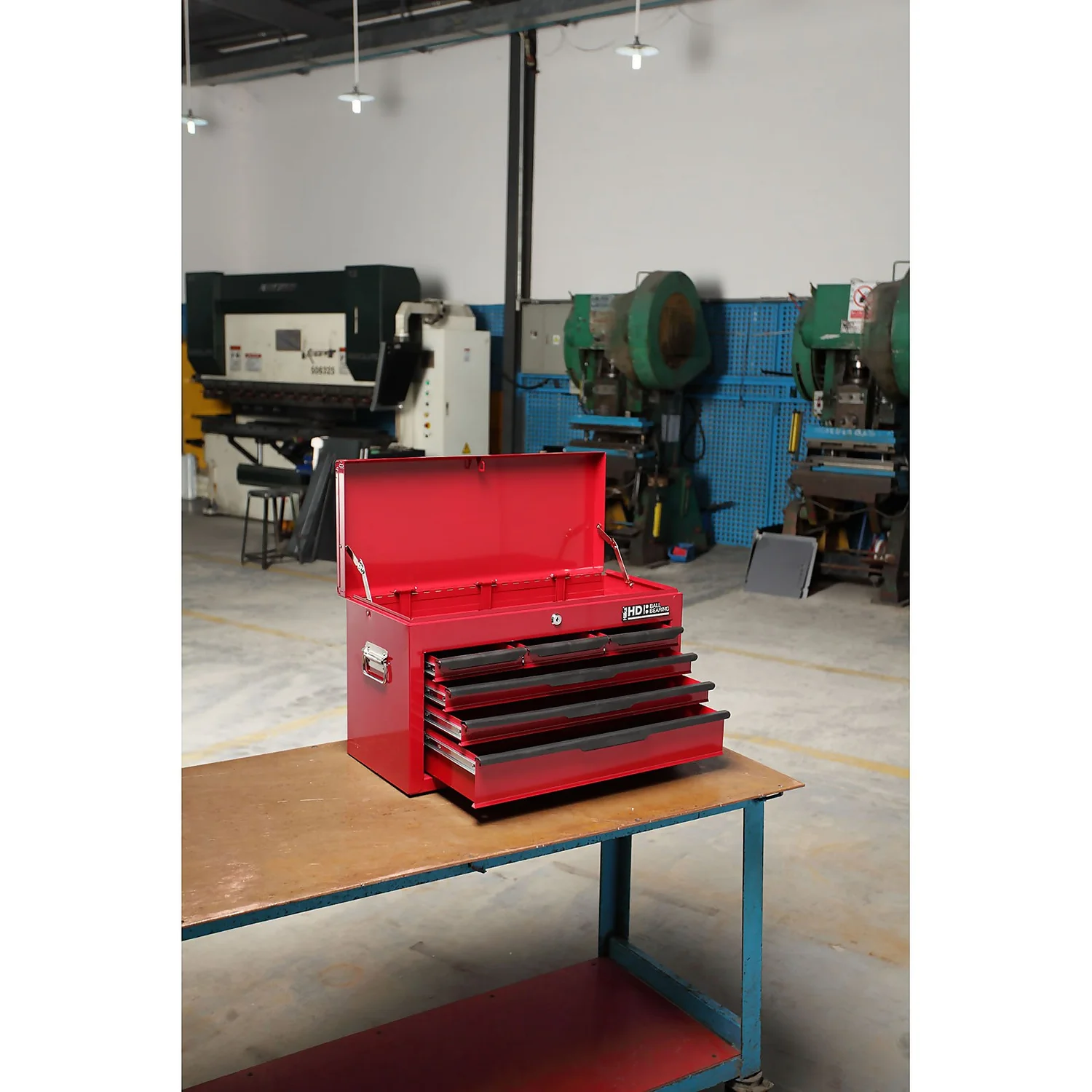 Hilka Heavy Duty 6 Drawer Tool Storage Chest With Ball Bearing Slides 6 Hilka Heavy Duty 6 Drawer Tool Storage Chest With Ball Bearing Slides - Image 4