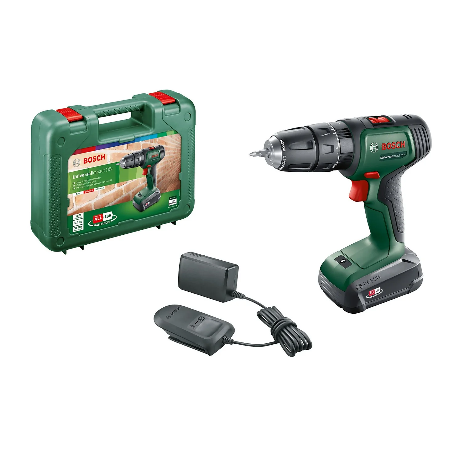 Bosch Universal Impact 18V Combi Drill With 1 X 1.5Ah Battery 4 Bosch Universal Impact 18V Combi Drill With 1 X 1.5Ah Battery - Image 2