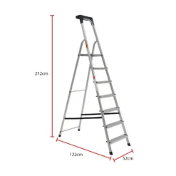 Rhino Lightweight Aluminium Step Ladder With Tool Tray - 7 Tread 9 Rhino Lightweight Aluminium Step Ladder With Tool Tray - 7 Tread -Stanley Shop 12940813 1624917417699486