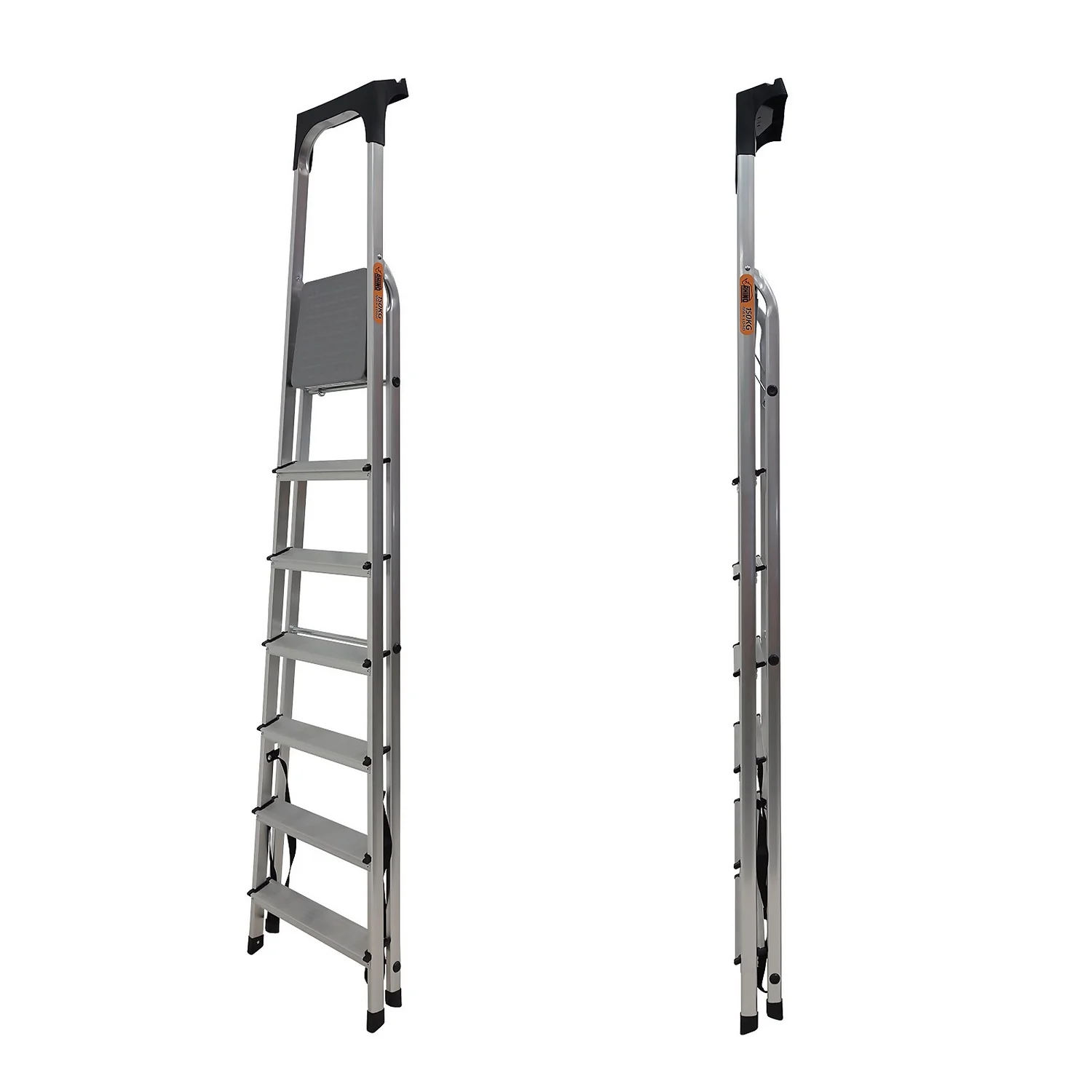 Rhino Lightweight Aluminium Step Ladder With Tool Tray - 7 Tread 4 Rhino Lightweight Aluminium Step Ladder With Tool Tray - 7 Tread - Image 2
