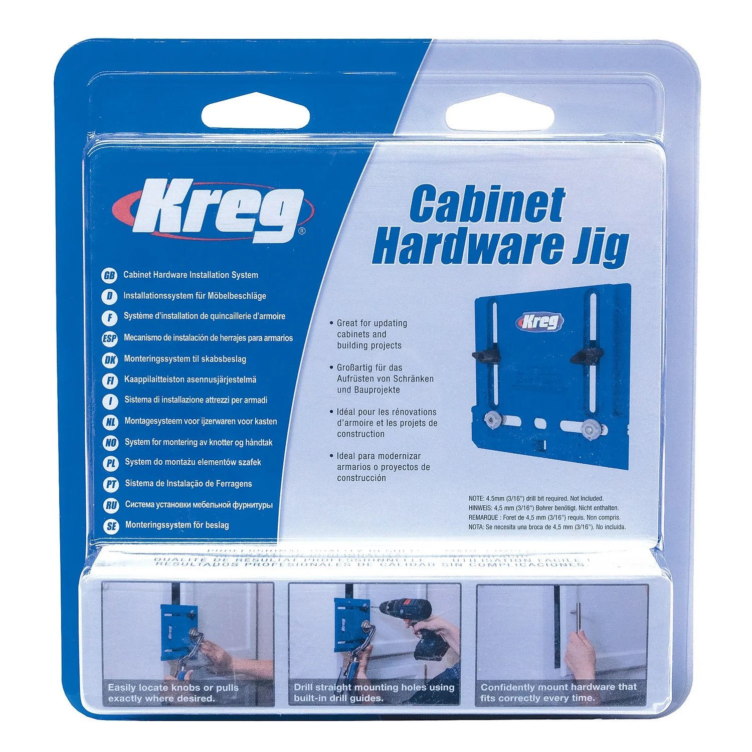 Kreg KHI-PULL-INT Cabinet Hardware Jig 3 Kreg KHI-PULL-INT Cabinet Hardware Jig