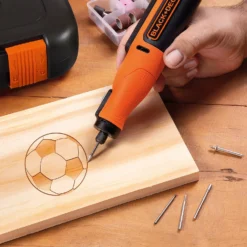 Black & Decker BLACK+DECKER 7.2V Cordless Li-ion Rotary Tool With 52 Accessories (BCRT81K-XJ) -Stanley Shop 13034650 1364864769979315