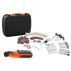 Black & Decker BLACK+DECKER 7.2V Cordless Li-ion Rotary Tool With 52 Accessories (BCRT81K-XJ)