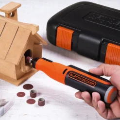 Black & Decker BLACK+DECKER 7.2V Cordless Li-ion Rotary Tool With 52 Accessories (BCRT81K-XJ) -Stanley Shop 13034650 8894864770023208