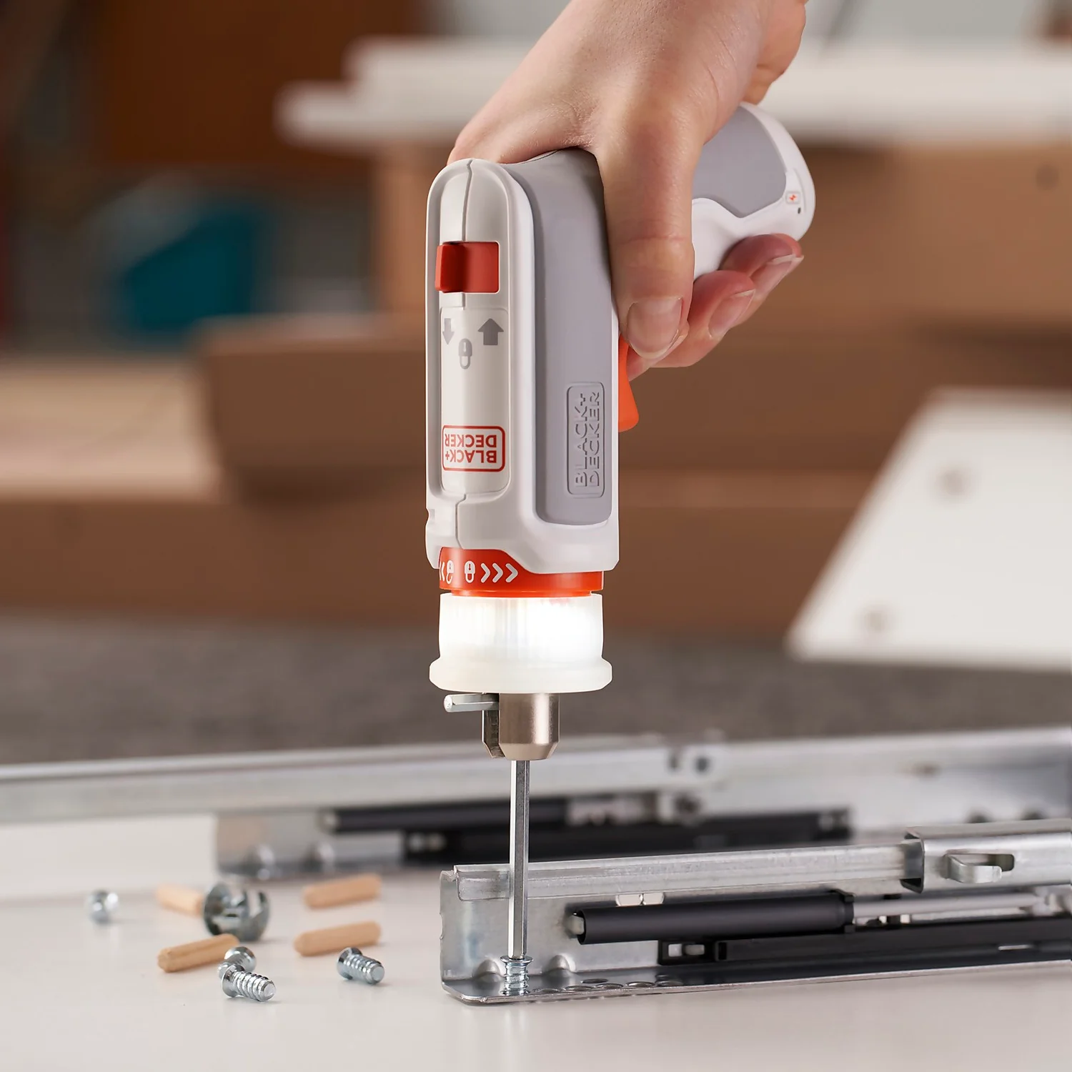 Black & Decker BLACK+DECKER Cordless Screwdriver And Furniture Assembly Tool 7 Black & Decker BLACK+DECKER Cordless Screwdriver And Furniture Assembly Tool - Image 5