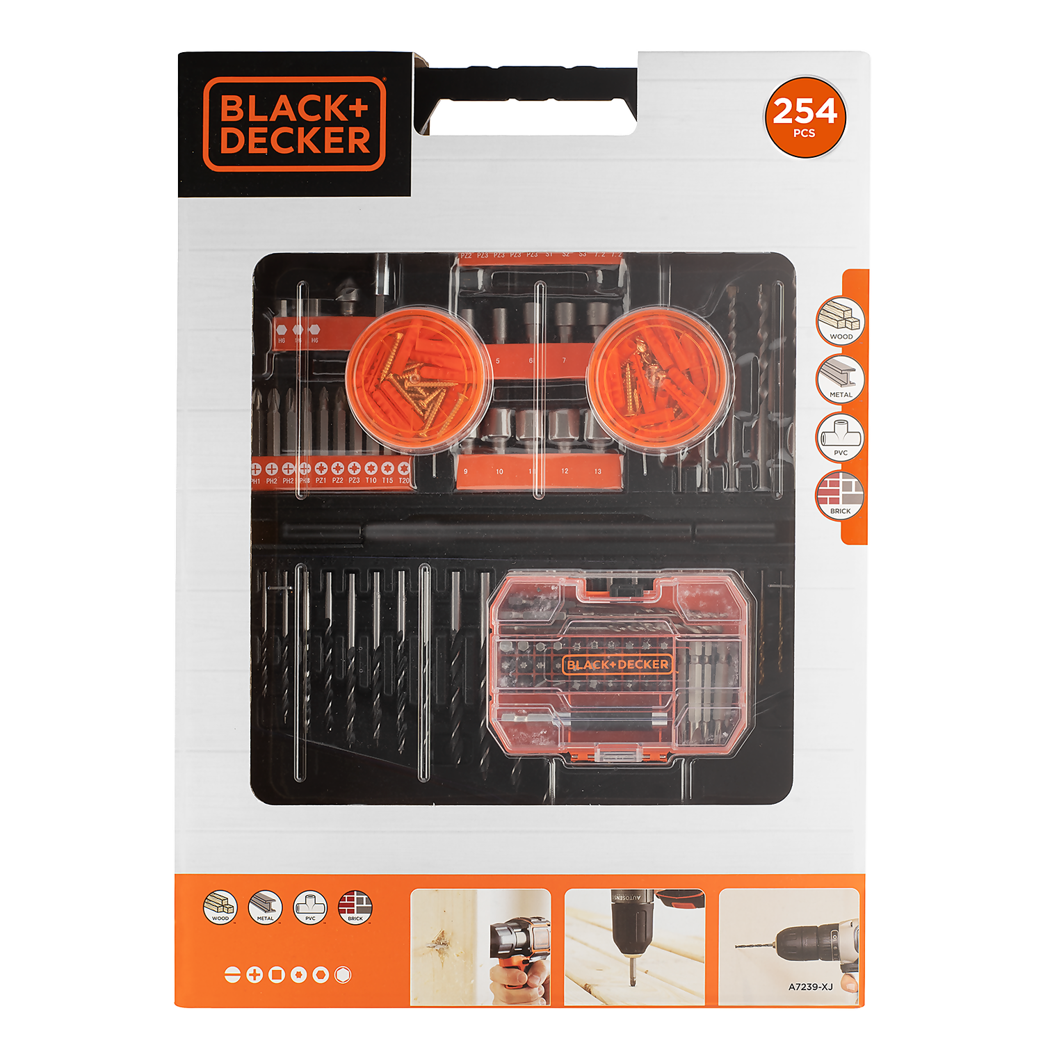 Black & Decker Black And Decker 254 Piece Drill And Screwdriver Accessory Set 4 Black & Decker Black And Decker 254 Piece Drill And Screwdriver Accessory Set - Image 2