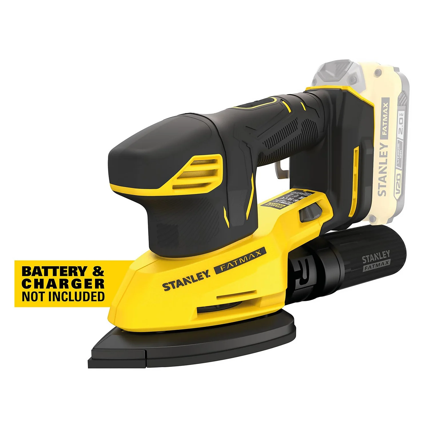 STANLEY FATMAX V20 18V Cordless Detail Sander (battery Not Included) (SFMCW221B-XJ) 11 STANLEY FATMAX V20 18V Cordless Detail Sander (battery Not Included) (SFMCW221B-XJ) - Image 9
